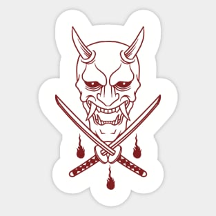 oni katana Sticker